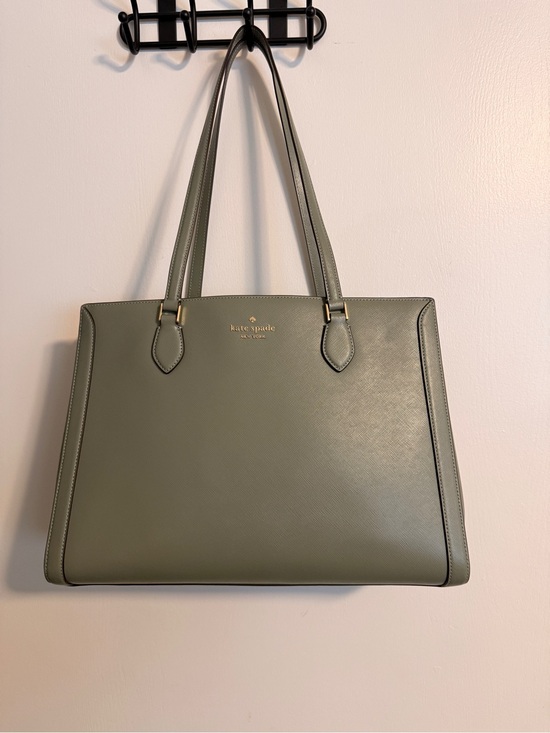kate spade Handbags - kate spade Olive Green Saffiano Leather Tote